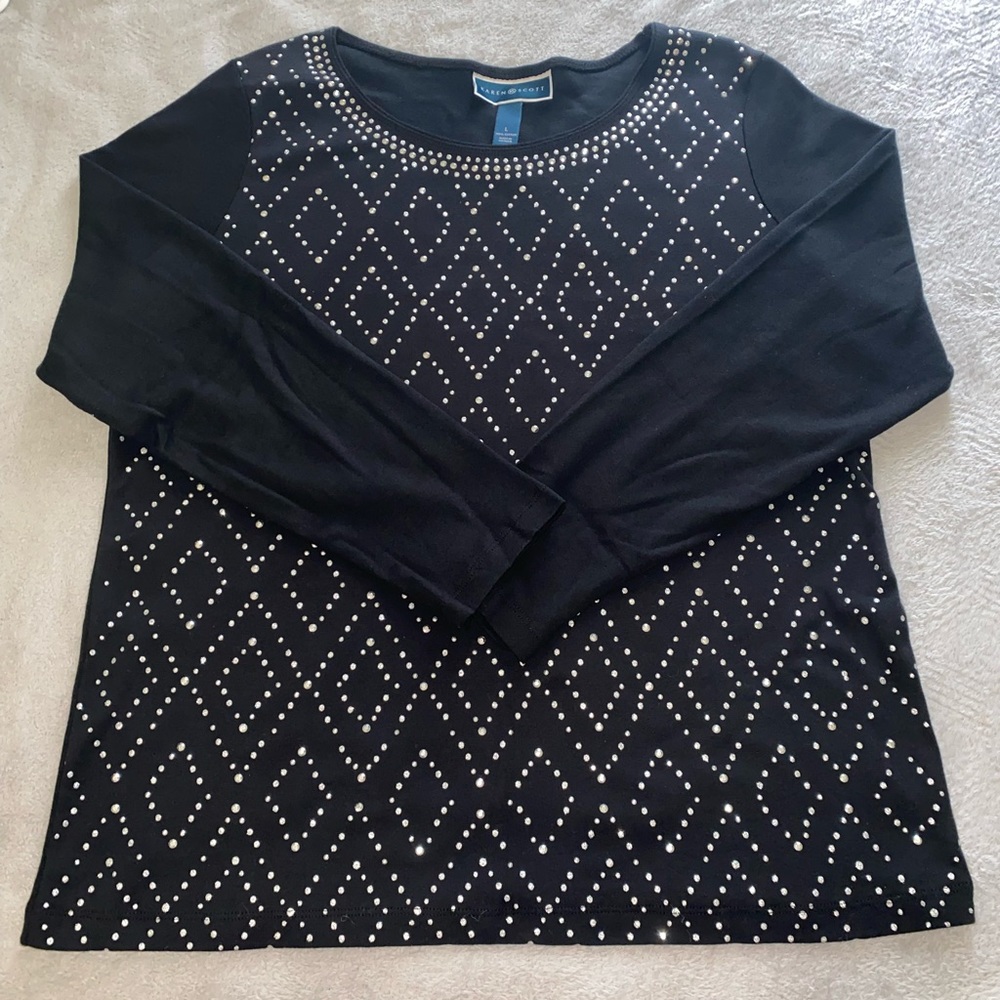 Karen Scott Black Longsleeve